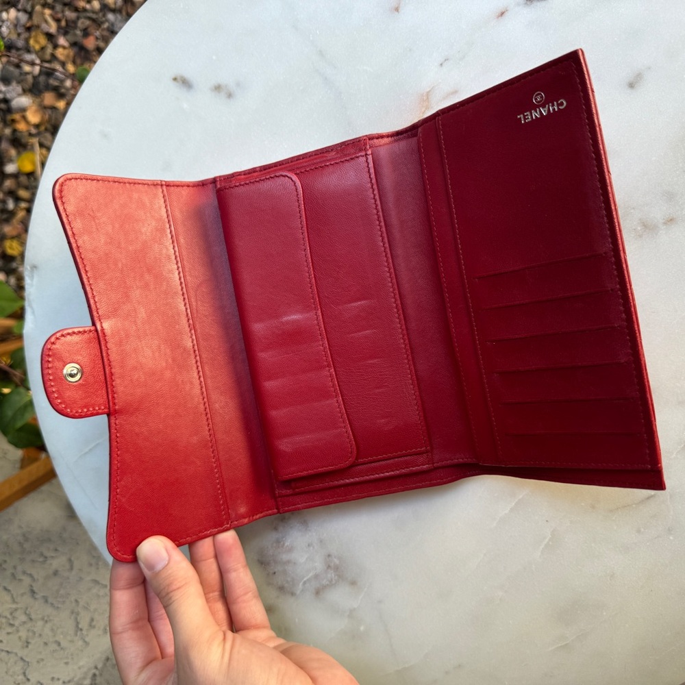 SOLD Chanel Quilted Lambskin Long Wallet - Picture 13 of 16